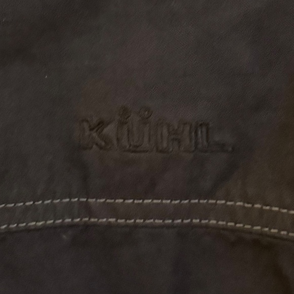 Kuhl Kollusion Jacket Carbon Gray Field Wax Coated Outdoor‎ Hooded Men’s L EUC - Picture 7 of 13
